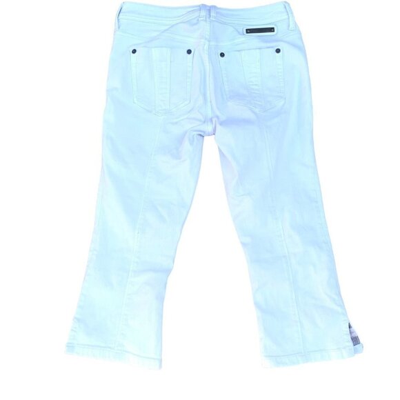 Vintage Burberry Doverdale Capris White Size 28 - Picture 12 of 12